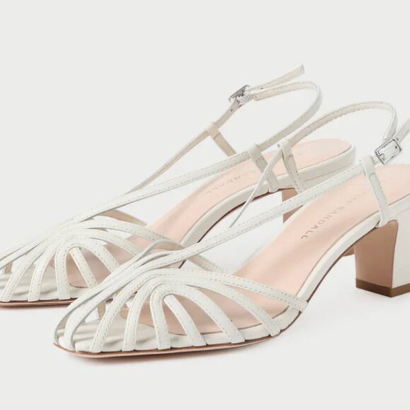 Priscilla Cream Heeled Sandal - Picture 3 of 4
